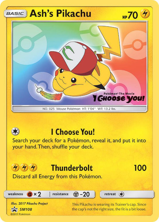Ash's Pikachu - SM108 SM108 Promo SM Promos Pokémon card