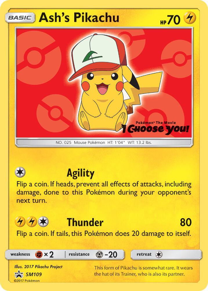 Ash's Pikachu - SM109 - SM109 Promo SM Promos