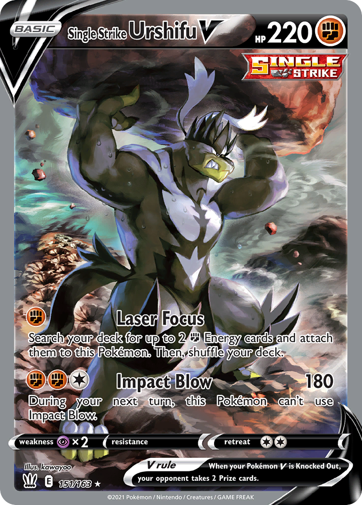 Single Strike Urshifu V 151/163 Rare Ultra Battle Styles