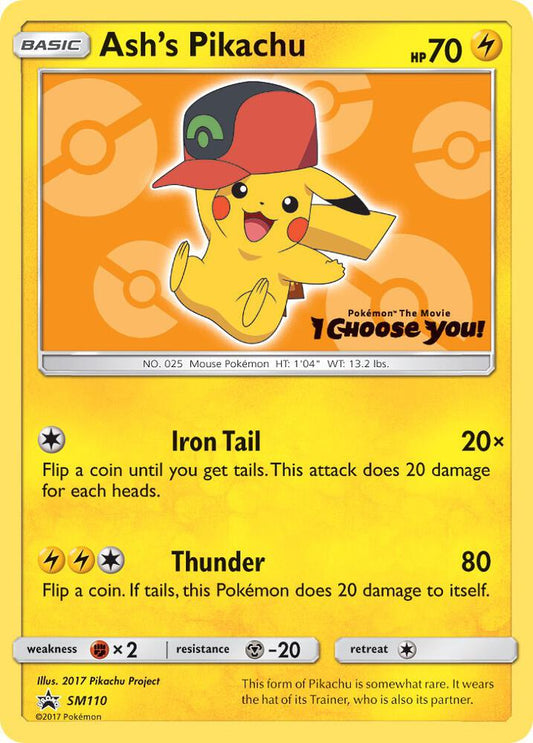Ash's Pikachu - SM110 SM110 Promo SM Promos Pokémon card