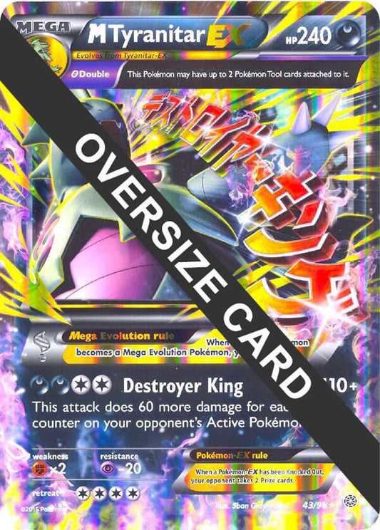 M Tyranitar EX - 43/98 043/098 Promo Jumbo Cards Pokémon card