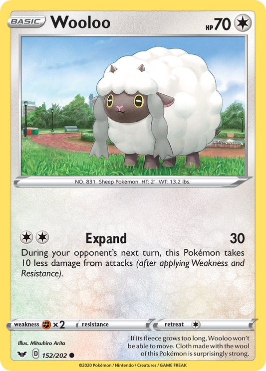 Wooloo 152/202 Common Sword & Shield