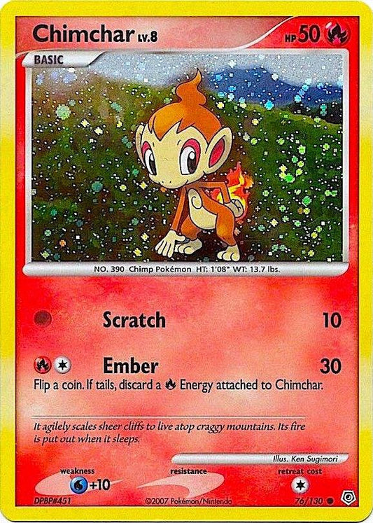 Chimchar - 76/130 (Cosmos Holo) Promo Miscellaneous Cards & Products