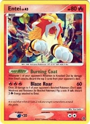 Entei - 4/132 (Cracked Ice Holo) Promo Miscellaneous Cards & Products