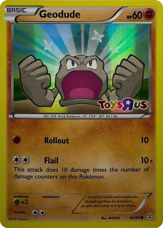 Geodude - 43/83 (Toys R Us Promo) 043/083 Promo Miscellaneous Cards & Products Pokémon card