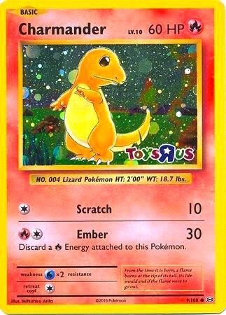 Charmander - 9/108 (Toys R Us Promo) Promo Miscellaneous Cards & Products