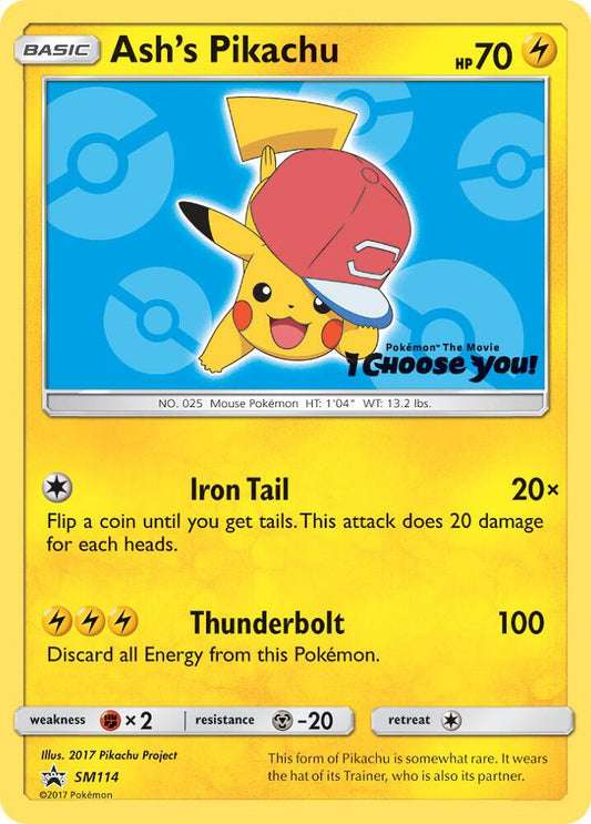 Ash's Pikachu - SM114 SM114 Promo SM Promos Pokémon card