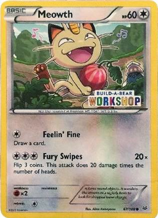 Meowth - 67/108 (Build-A-Bear Workshop Exclusive) 067/108 Promo Miscellaneous Cards & Products Pokémon card