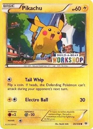 Pikachu - 20/108 (Build-A-Bear Workshop Exclusive) 020/108 Promo Miscellaneous Cards & Products Pokémon card