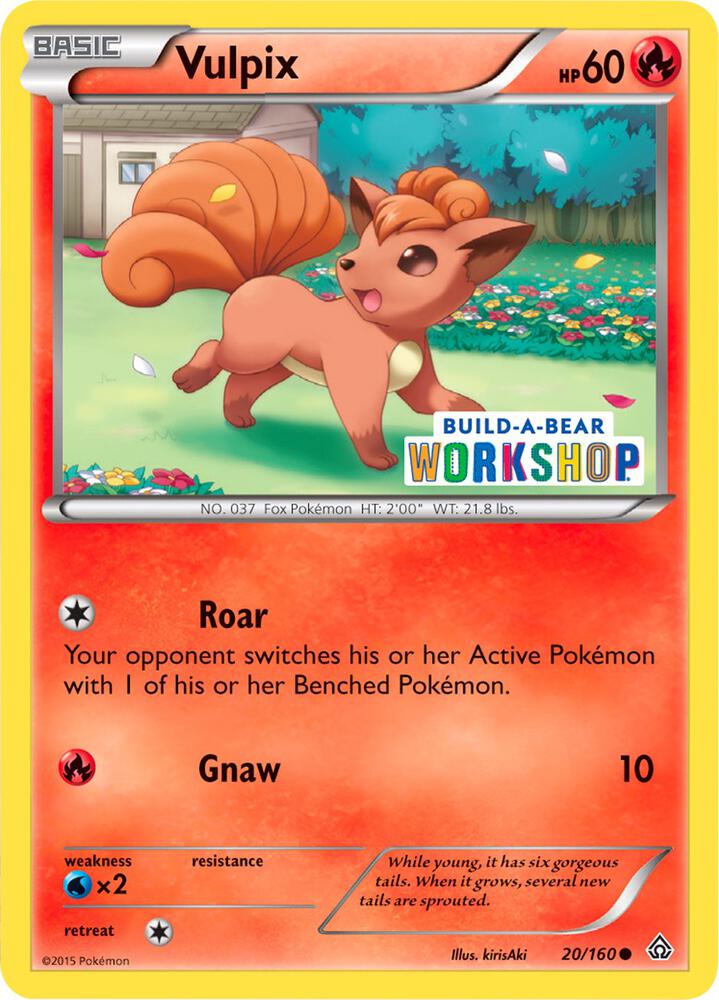 Vulpix - 20/160 (Build-A-Bear Workshop Exclusive) Promo Miscellaneous Cards & Products