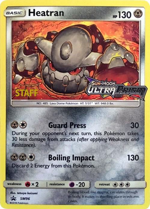 Heatran - SM96 (Prerelease) [Staff] SM96 Promo SM Promos Pokémon card