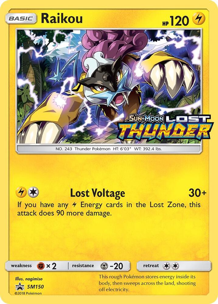 Raikou - SM150 (Prerelease) SM150 Promo SM Promos Pokémon card