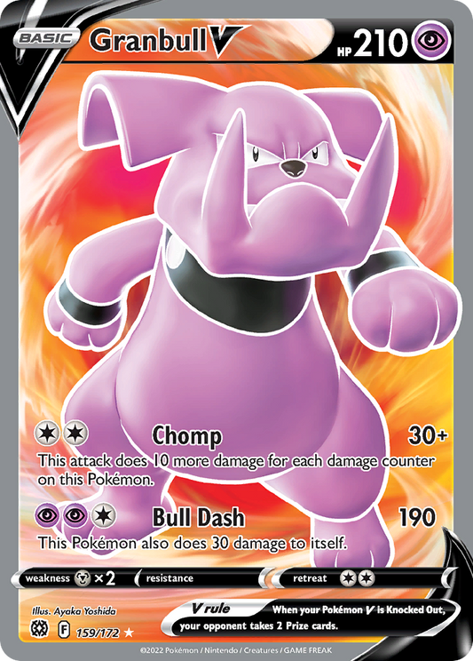 Granbull V 159/172 Rare Ultra Brilliant Stars