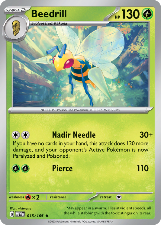 Beedrill 015/165 Rare 151