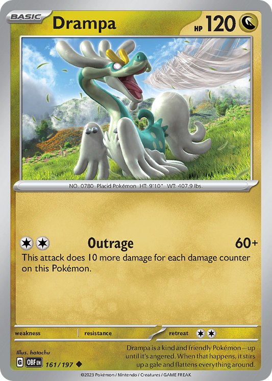 Drampa 161/197 Uncommon Obsidian Flames