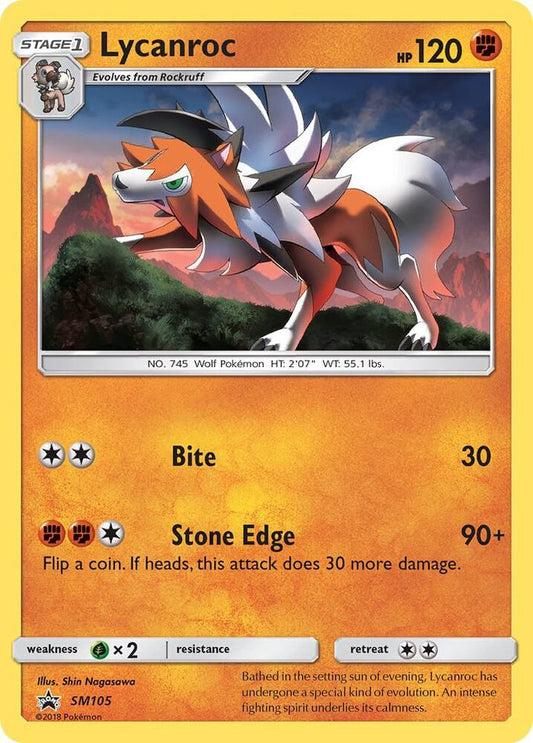 Lycanroc - SM105 SM105 Promo SM Promos Pokémon card