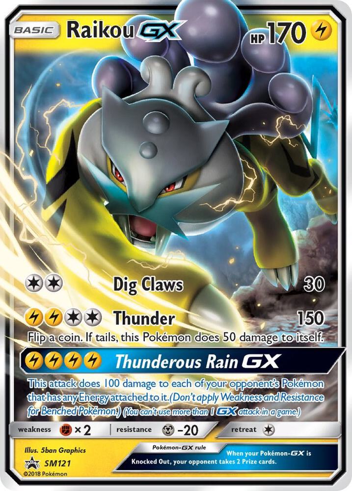 Raikou GX SM121 Promo SM Promos Pokémon card