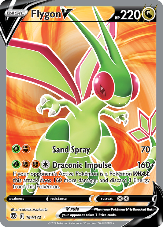 Flygon V 164/172 Rare Ultra Brilliant Stars