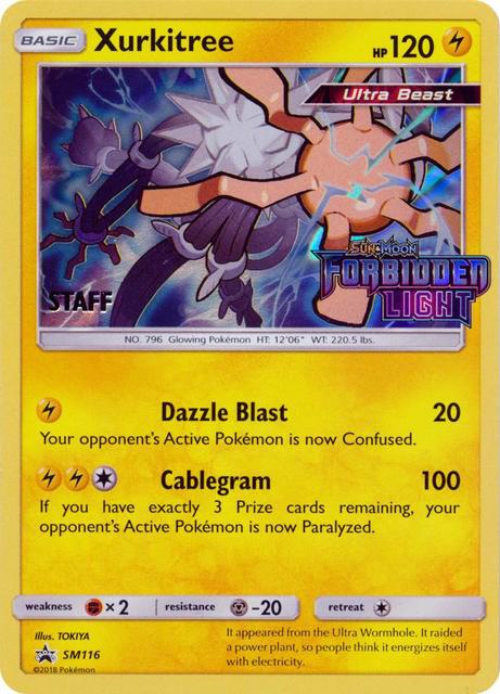 Xurkitree - SM116 (Prerelease) [Staff] SM116 Promo SM Promos Pokémon card