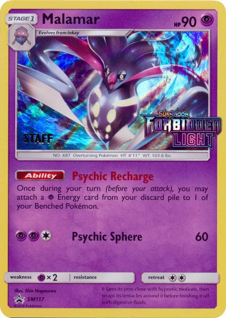Malamar - SM117 (Prerelease) [Staff] SM117 Promo SM Promos Pokémon card