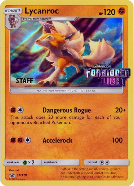 Lycanroc - SM118 (Prerelease) [Staff] SM118 Promo SM Promos Pokémon card