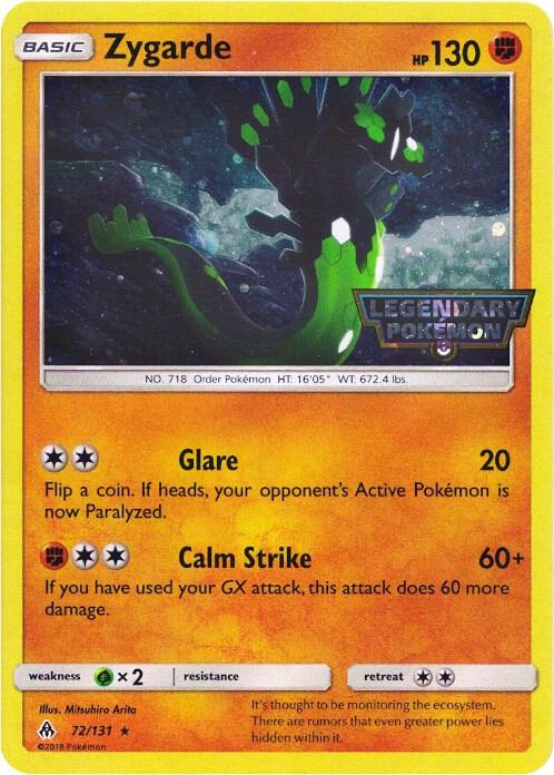 Zygarde - 72/131 (Cosmos Holo) 072/131 Promo Miscellaneous Cards & Products Pokémon card