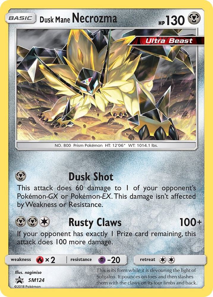 Dusk Mane Necrozma - SM124 SM124 Promo SM Promos Pokémon card