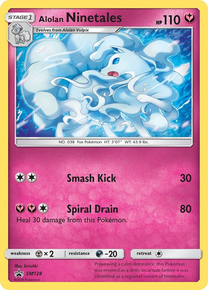 Alolan Ninetales - SM128 SM128 Promo SM Promos Pokémon card