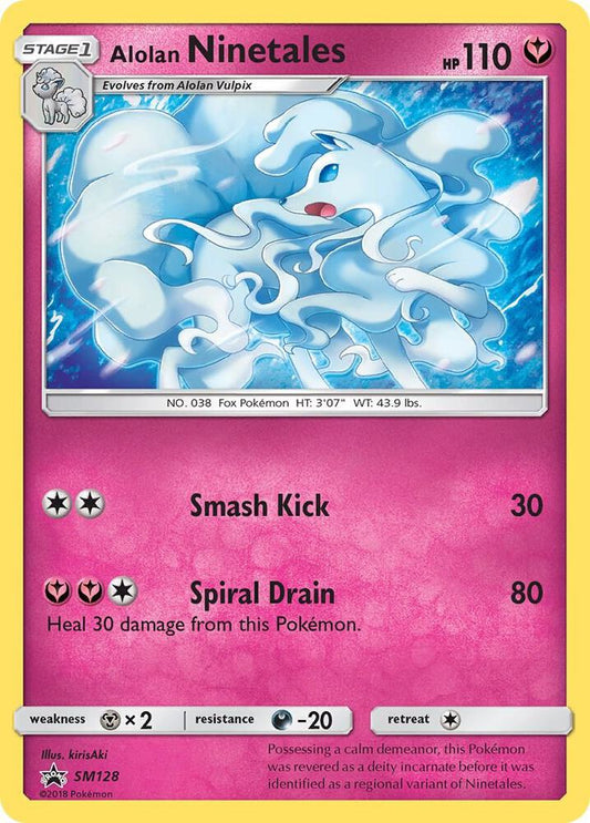 Alolan Ninetales - SM128 SM128 Promo SM Promos Pokémon card