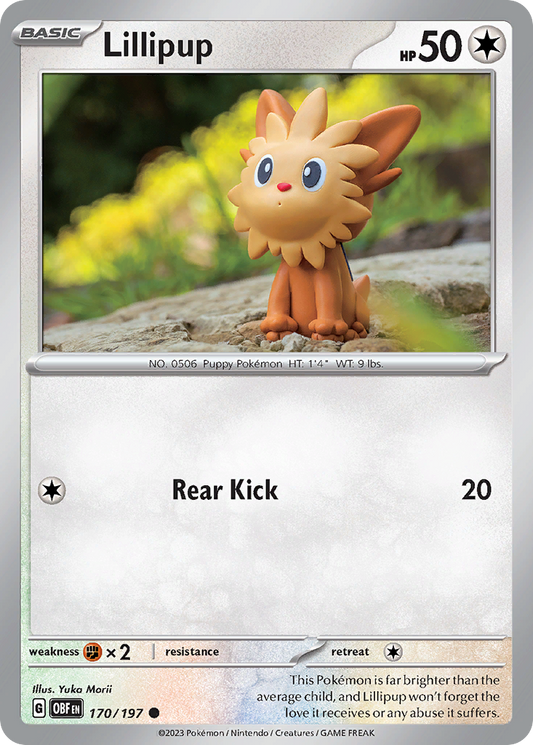 Lillipup 170/197 Common Obsidian Flames