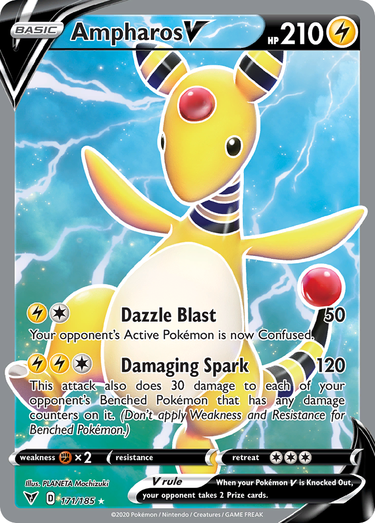 Ampharos V 171/185 Rare Ultra Vivid Voltage