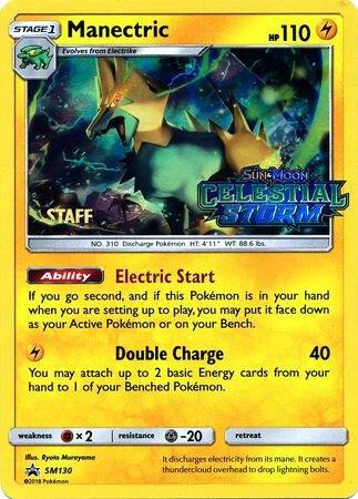 Manectric - SM130 (Prerelease) [Staff] SM130 Promo SM Promos Pokémon card