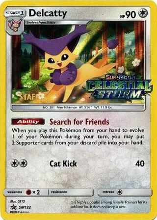 Delcatty - SM132 (Prerelease) [Staff] - SM132 Promo SM Promos