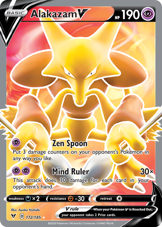 Alakazam V 172/185 Rare Ultra Vivid Voltage