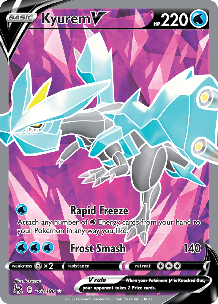 Kyurem V 174/196 Rare Ultra Lost Origin