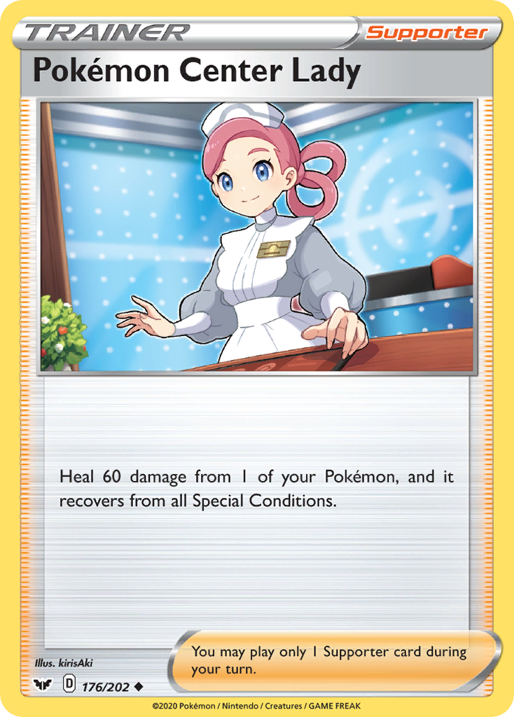 Pokémon Center Lady 176/202 Uncommon Sword & Shield