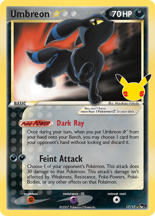 Umbreon ★ 017/025 Classic Collection Celebrations: Classic Collection