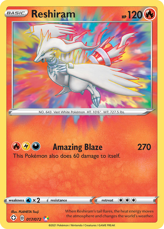 Reshiram 017/072 Amazing Rare Shining Fates