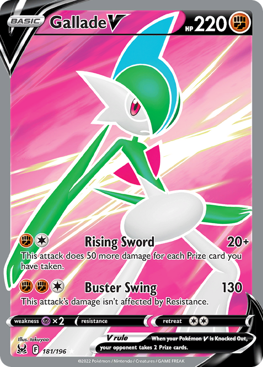 Gallade V 181/196 Rare Ultra Lost Origin