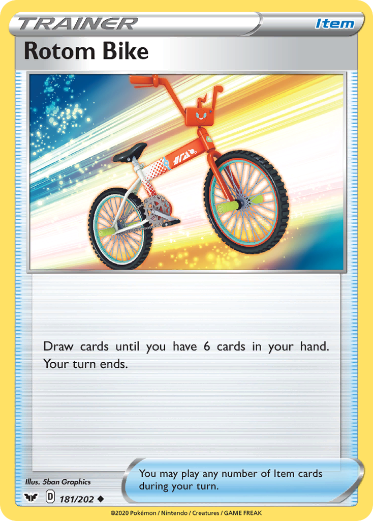 Rotom Bike 181/202 Uncommon Sword & Shield