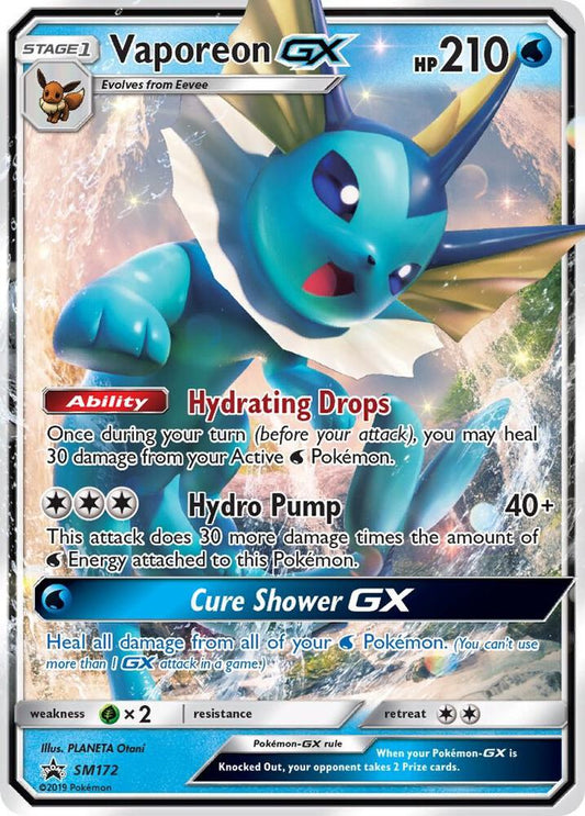 Vaporeon GX - SM172 SM172 Promo SM Promos Pokémon card