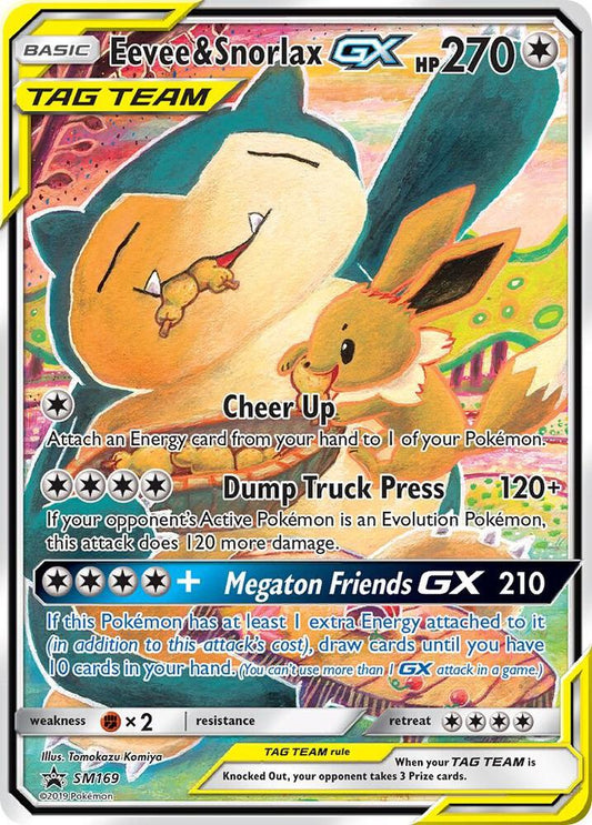 Eevee & Snorlax GX - SM169 SM169 Promo SM Promos Pokémon card