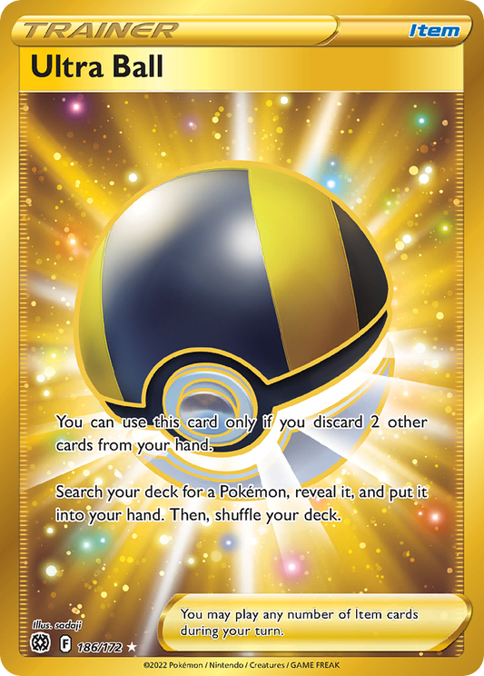 Ultra Ball 186/172 Rare Secret Brilliant Stars