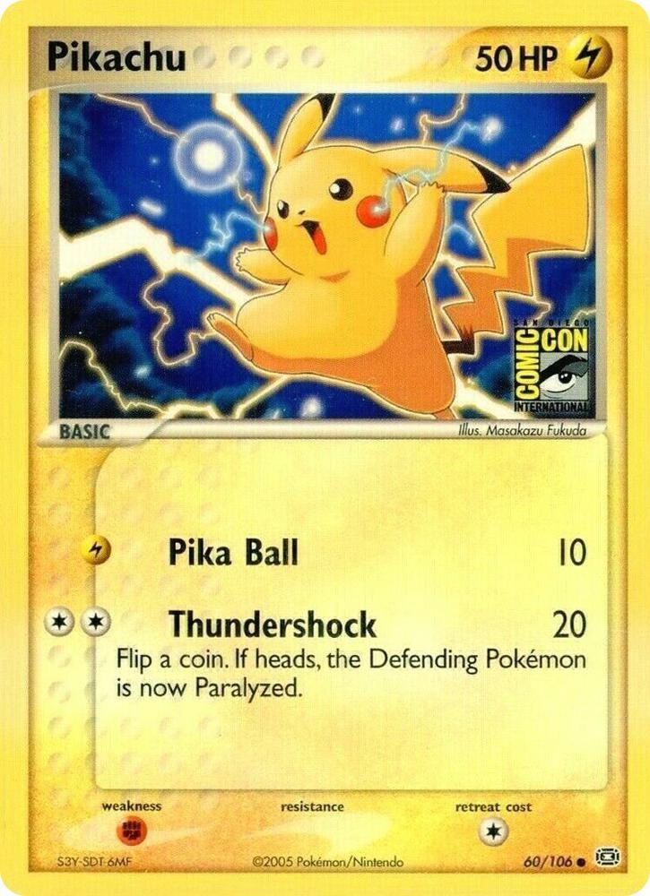 Pikachu - 60/106 (SDCC 2005) Promo Miscellaneous Cards & Products