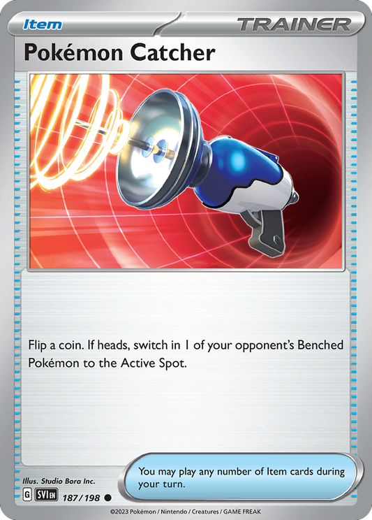 Pokémon Catcher 187/198 Common Scarlet & Violet