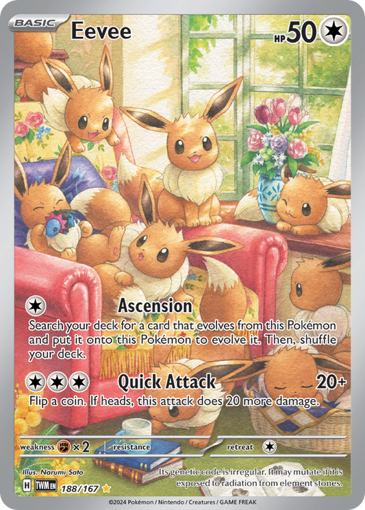 Eevee 188/167 Illustration Rare Twilight Masquerade