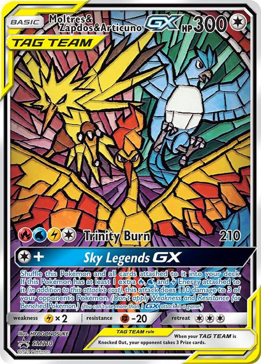 Moltres & Zapdos & Articuno GX SM210 Promo SM Promos Pokémon card