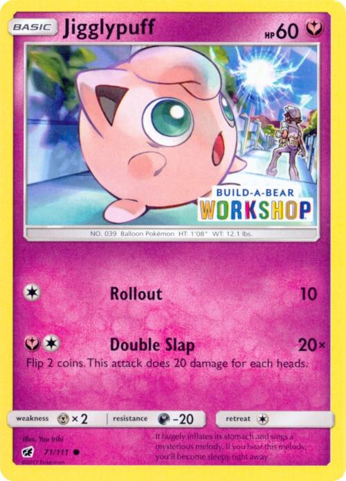 Jigglypuff - 71/111 (Build-A-Bear Workshop Exclusive) 071/111 Promo Miscellaneous Cards & Products Pokémon card
