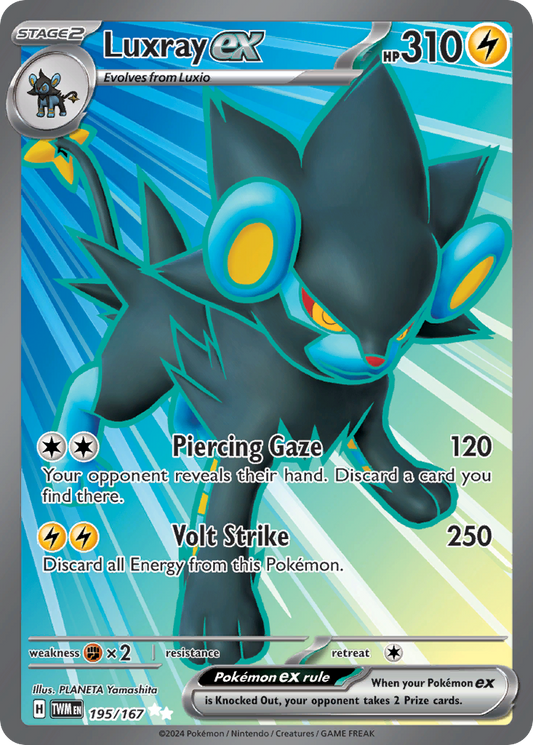 Luxray ex 195/167 Ultra Rare Twilight Masquerade