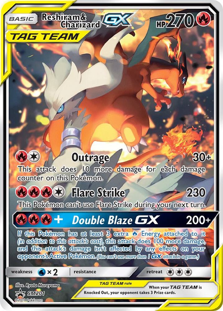 Reshiram & Charizard GX - SM201 SM201 Promo SM Promos Pokémon card